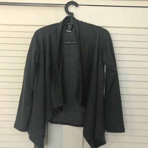 Single button fleece sweater